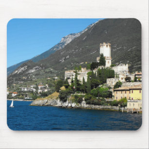 Castle at Malcesine, Lake Garda, Italy Mouse Pad