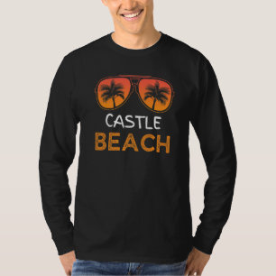 Castle Beach Vintage Retro Summer Family Vacation T-Shirt