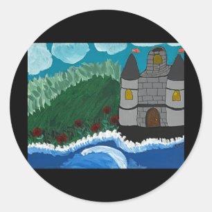 Castle By The Sea Sticker