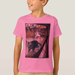 Castle Cat Rackham Illustration T-Shirt