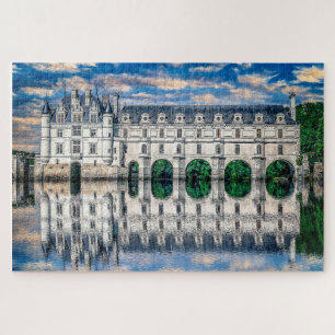 Castle (chateau) de Chenonceau. France. Jigsaw Puzzle