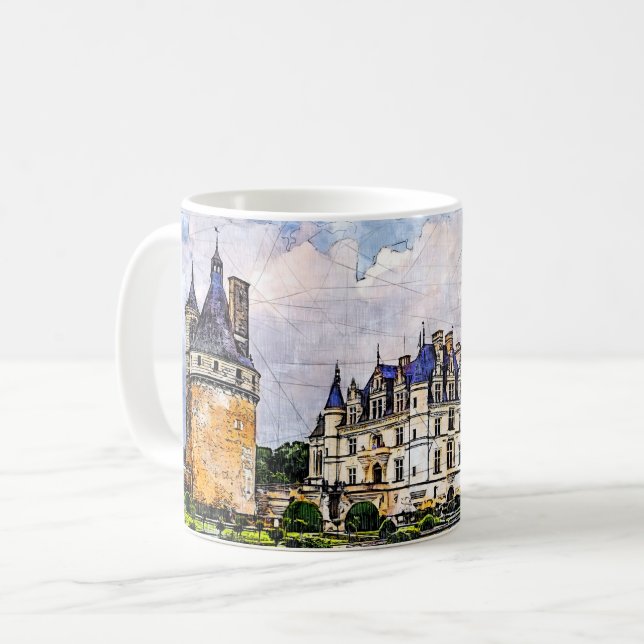 Castle Chenonceau. France. Coffee Mug (Front Left)