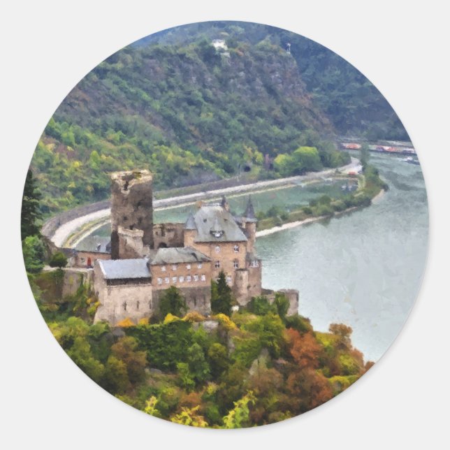 Castle Classic Round Sticker (Front)