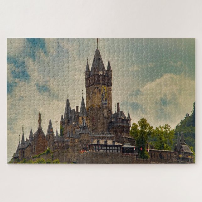 Castle Cochem Mosel Reichsburg. Jigsaw Puzzle (Horizontal)
