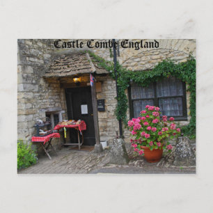 Castle Combe England, photography on post card
