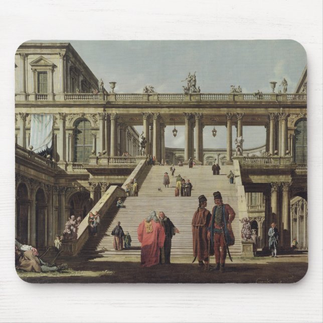 Castle Courtyard, 1762 Mouse Pad (Front)