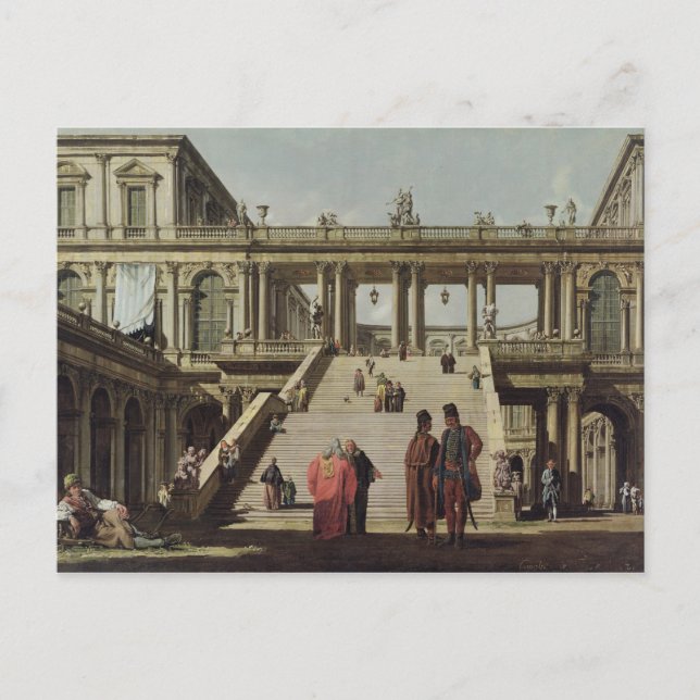 Castle Courtyard, 1762 Postcard (Front)