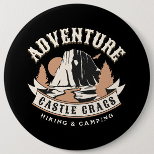 Castle Crags State Park California 6 Cm Round Badge