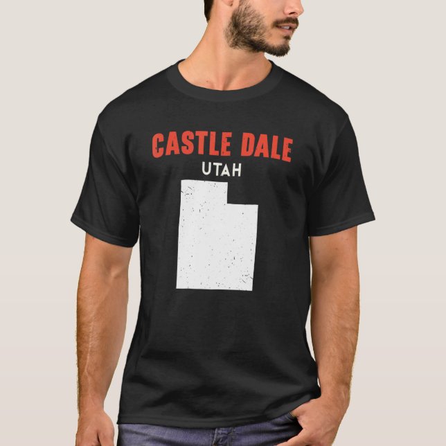 Castle Dale Utah USA State America Travel Utahan T-Shirt (Front)