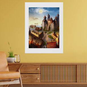 Castle Digital Fantasy Art Poster #04