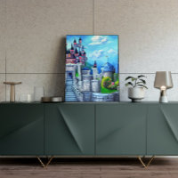 Castle Digital Fantasy Art Poster #06