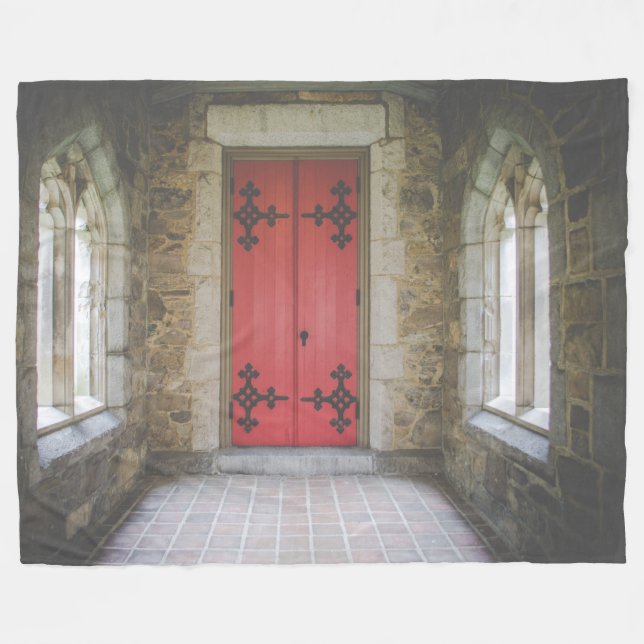 CASTLE DOOR FLEECE BLANKET (Front (Horizontal))