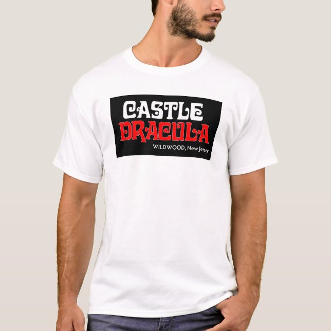 Castle Dracula Logo Shirt, Wildwood, NJ T-Shirt (Front)