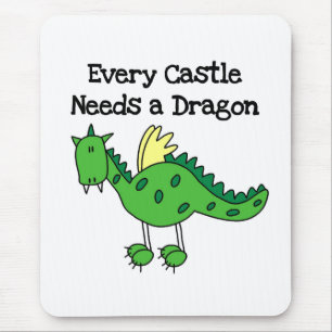 Castle Dragon Mouse Pad