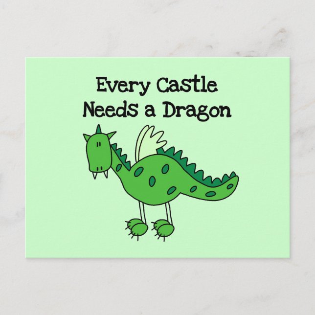 Castle Dragon Postcard (Front)