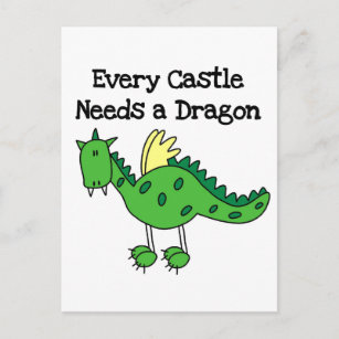 Castle Dragon Tshirts and Gifts Postcard