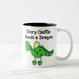 Castle Dragon Two-Tone Coffee Mug