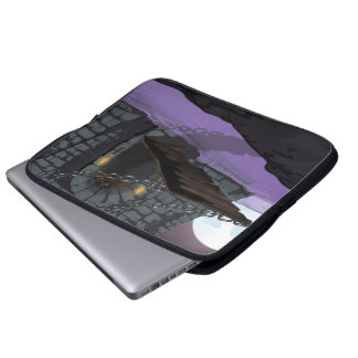 Castle drawbridge and Moat Laptop Sleeve