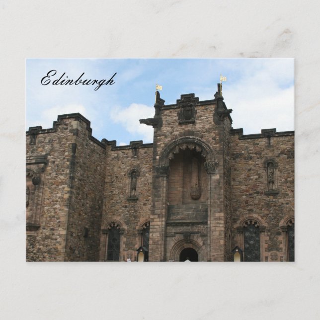castle edinburgh postcard (Front)