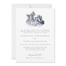 Castle Elegant Illustration Formal Wedding