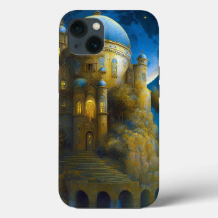 Castle Fantasy Moon Landscape iPhone 13 Case