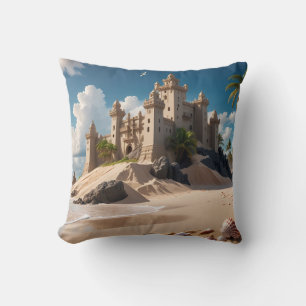 Castle from the Beach of Possibilities Cushion