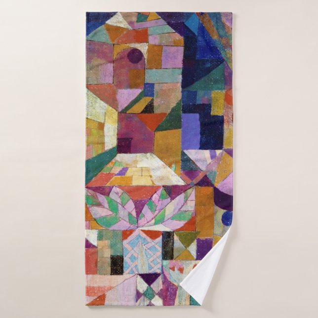 Castle Garden, Paul Klee Bath Towel (Bath Towel)