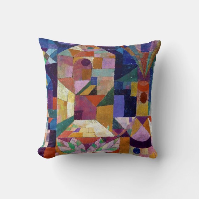 Castle Garden, Paul Klee Cushion (Front)