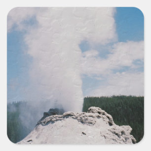 Castle Geyser Square Sticker