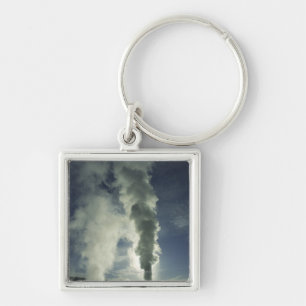 Castle Geyser ,Yellowstone National Park Key Ring