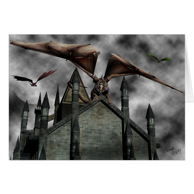 'Castle Guardians' Card (Front Horizontal)