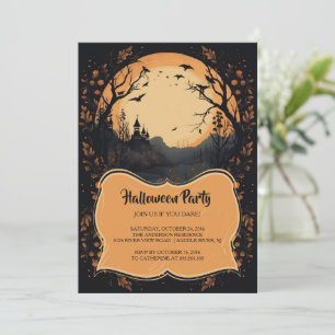 Castle Halloween Party Invitation