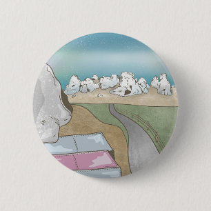 Castle hill bouldering New Zealand 6 Cm Round Badge