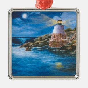 Castle Hill Lighthouse Metal Ornament
