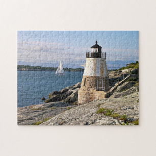 Castle Hill Lighthouse, Rhode Island Jigsaw Puzzle