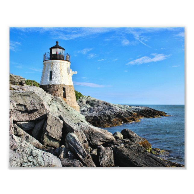 Castle Hill Lighthouse, Rhode Island Photo Print (Front)