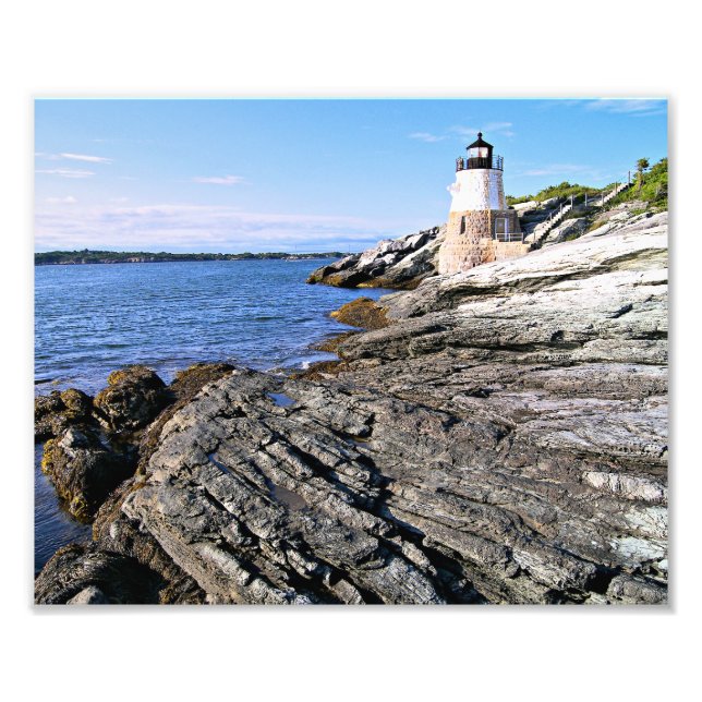 Castle Hill Lighthouse, Rhode Island Photo Print (Front)