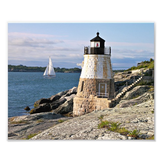 Castle Hill Lighthouse, Rhode Island Photo Print (Front)