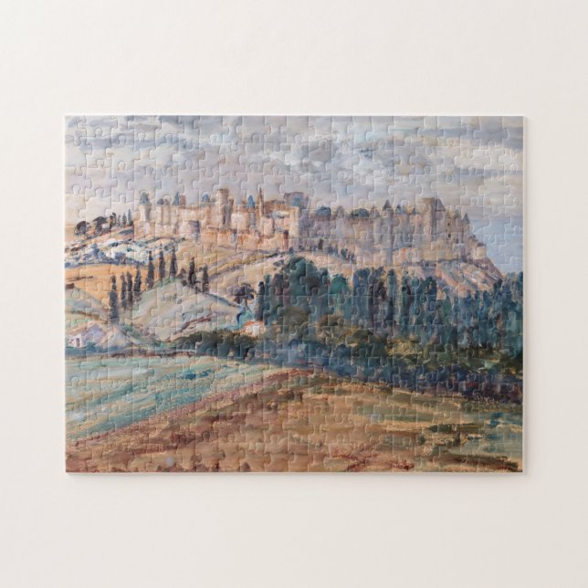 Castle, Hills, Trees Landscape Scene Puzzle (Horizontal)