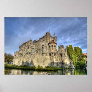 castle in Gent Poster