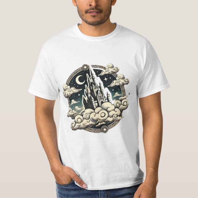 "Castle in the Clouds" T-Shirt (Front)