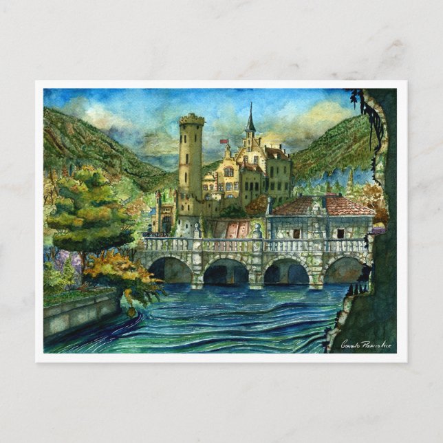 Castle in the Lake Postcard (Front)