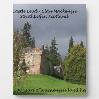 CASTLE LEOD - Scotland MacKenzie Clan Plaque