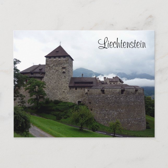 castle liechtenstein vaduz postcard (Front)
