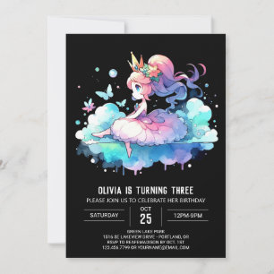 Castle Magical Princess Birthday Invitation