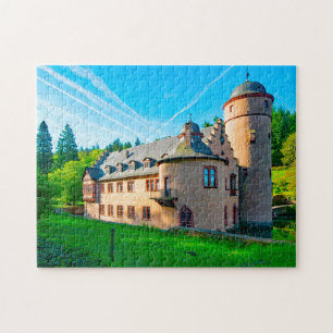 Castle Mespelbrunn Bavaria Germany. Jigsaw Puzzle