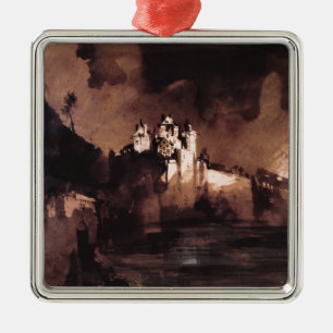 Castle Metal Tree Decoration