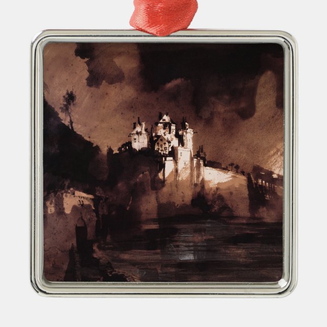 Castle Metal Tree Decoration (Front)