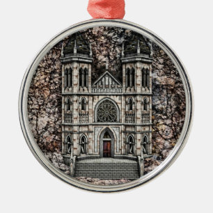 Castle Metal Tree Decoration