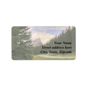 Castle Mountain Banff Label